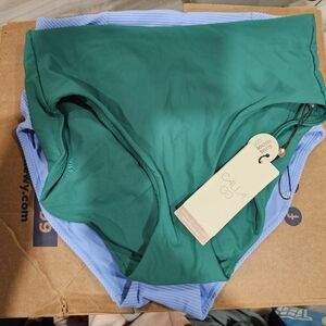 Green Mid-Rise Bikini Bottom (CALIA Tag)